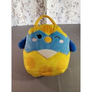 Original Squishmallows Plush Backpack Bird Character Yellow Blue Kids Stuffed